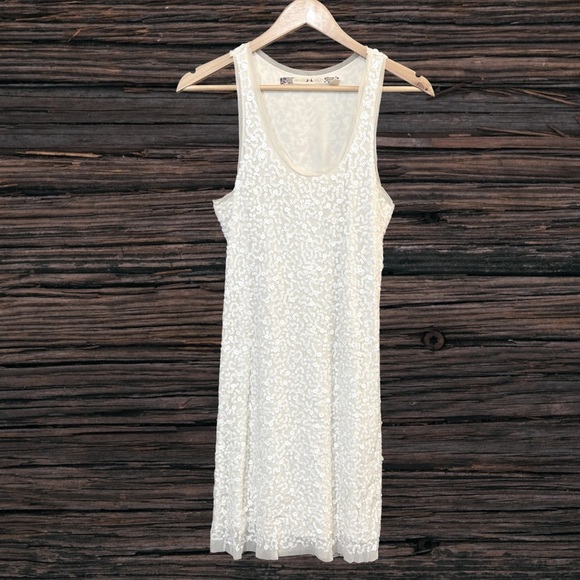 Chelsea & Violet Cream Mini Dress - Picture 1 of 4